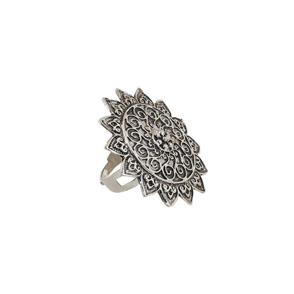 Teejh Anaia Silver Oxidised Ring