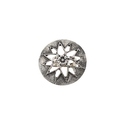 Teejh Drishya Silver Oxidised Ring