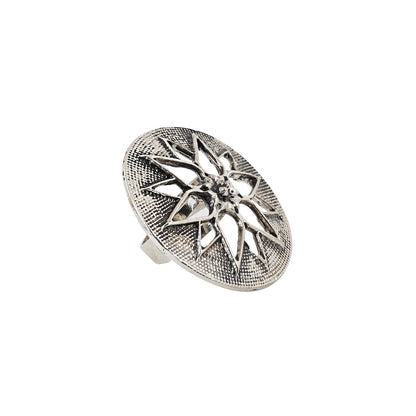 Teejh Drishya Silver Oxidised Ring