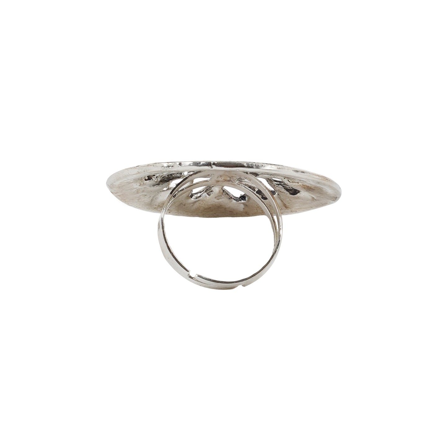 Teejh Drishya Silver Oxidised Ring