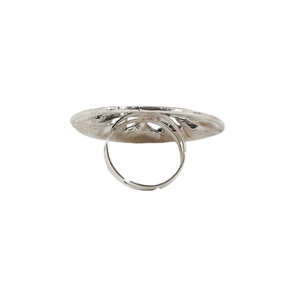 Teejh Drishya Silver Oxidised Ring
