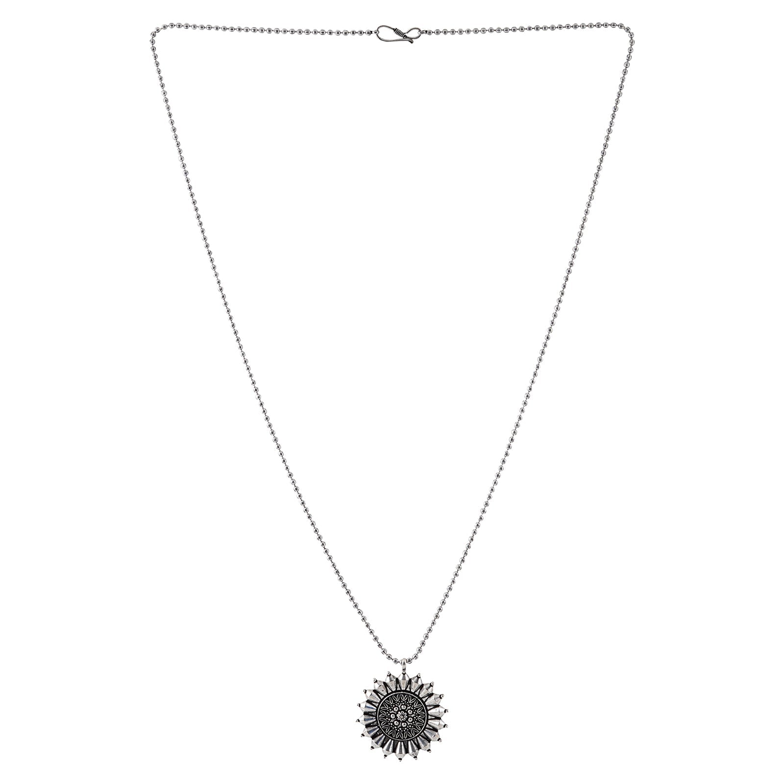Teejh Aparnaa Sliver-Oxidised Necklace