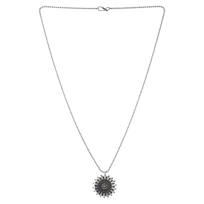 Teejh Aparnaa Sliver-Oxidised Necklace