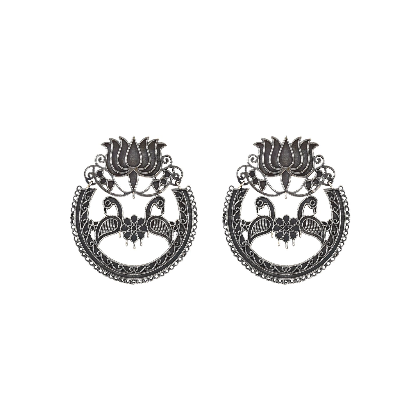 Teejh Rasha Silver Oxidised Earring