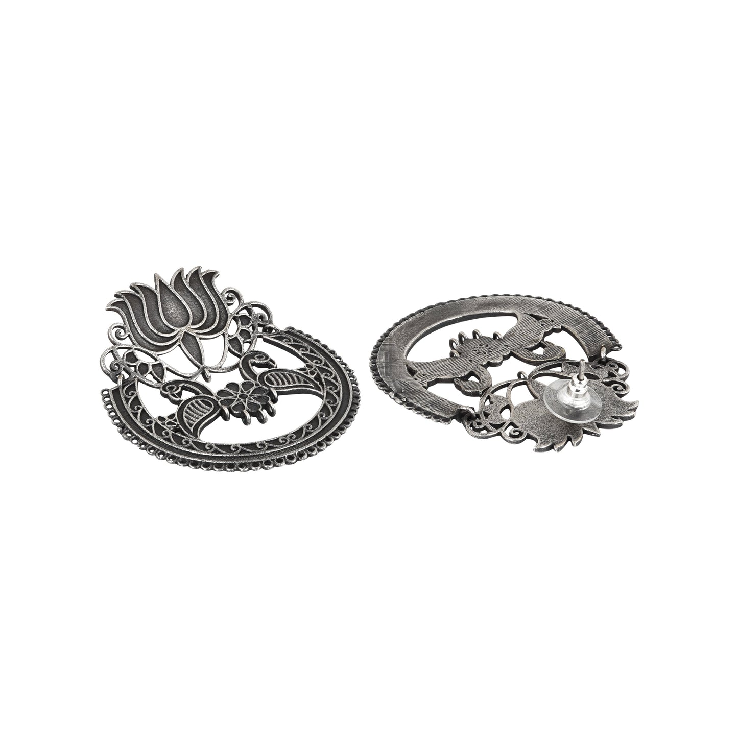Teejh Rasha Silver Oxidised Earring