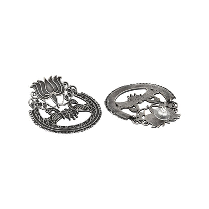 Teejh Rasha Silver Oxidised Earring