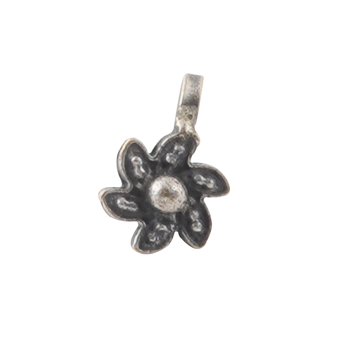 Teejh Vrita Silver Oxidised Nosepin