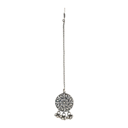 Teejh Vaaiza Silver Oxidised Maang Tika