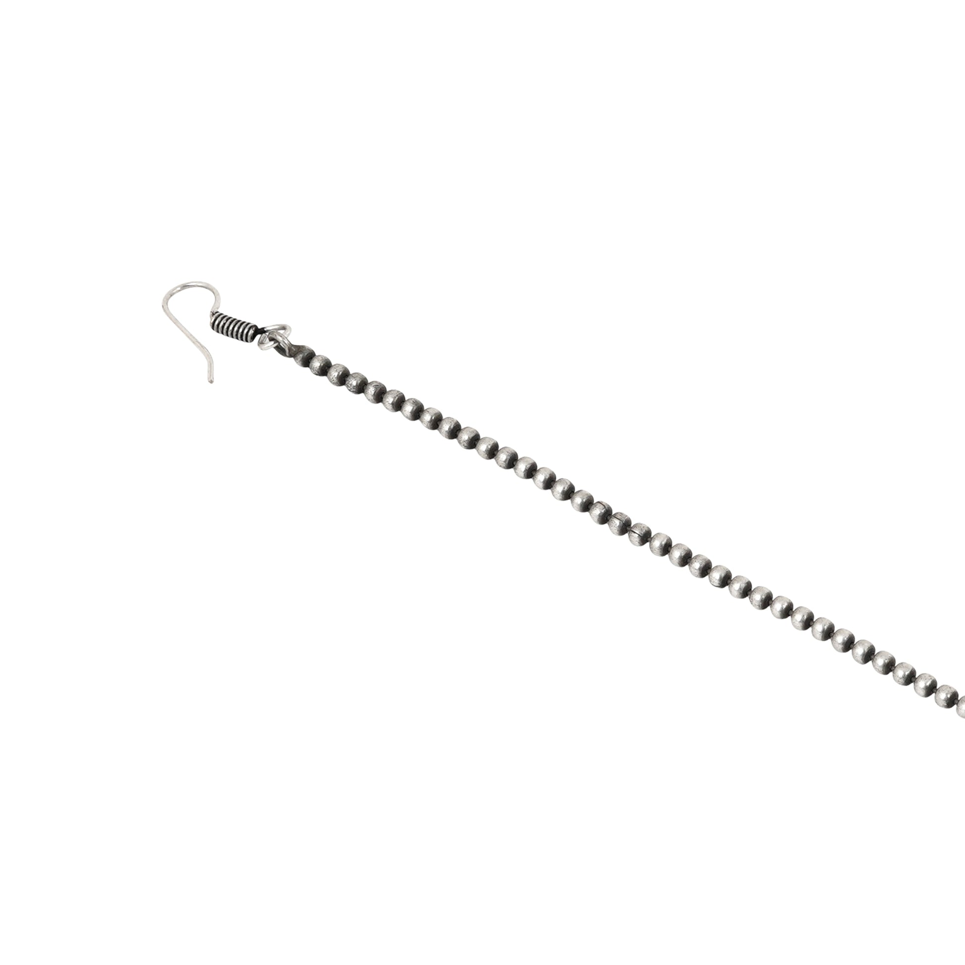 Teejh Vaaiza Silver Oxidised Maang Tika