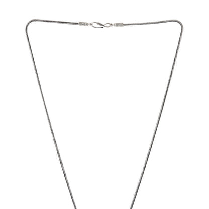 Teejh Aadri Silver Oxidised Necklace