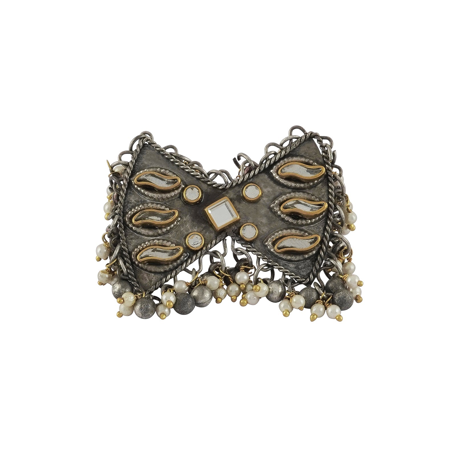 Teejh Lopa Silver Oxi isdised Ring