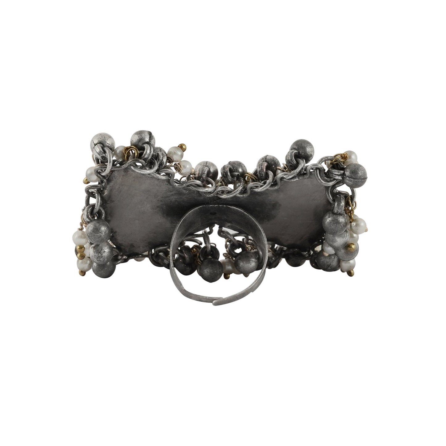 Teejh Lopa Silver Oxi isdised Ring