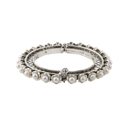 Teejh Aanika Silver Oxidised Bracelet