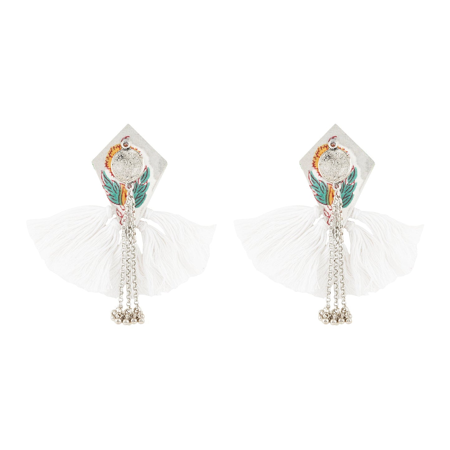 Teejh Vallari Grey Tassel Earring