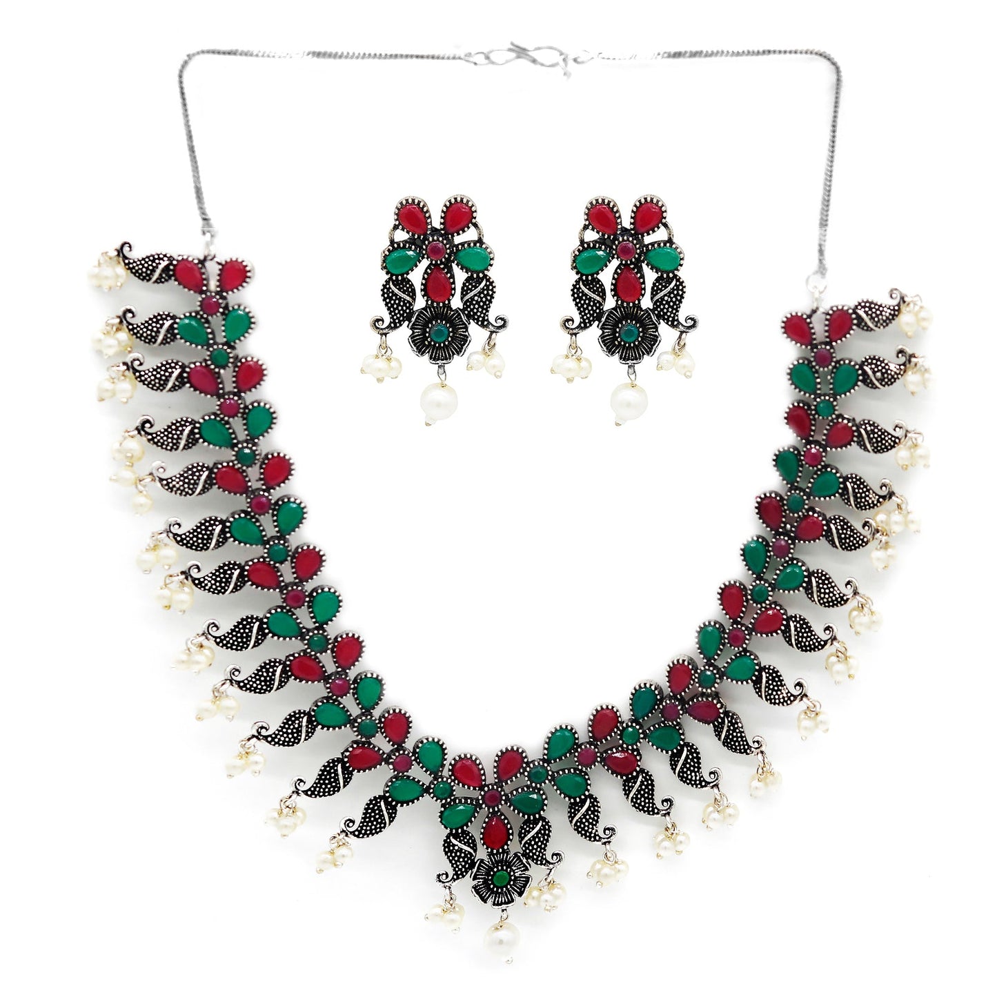 Teejh Gaillardia Saree & Jewelry Gift Set