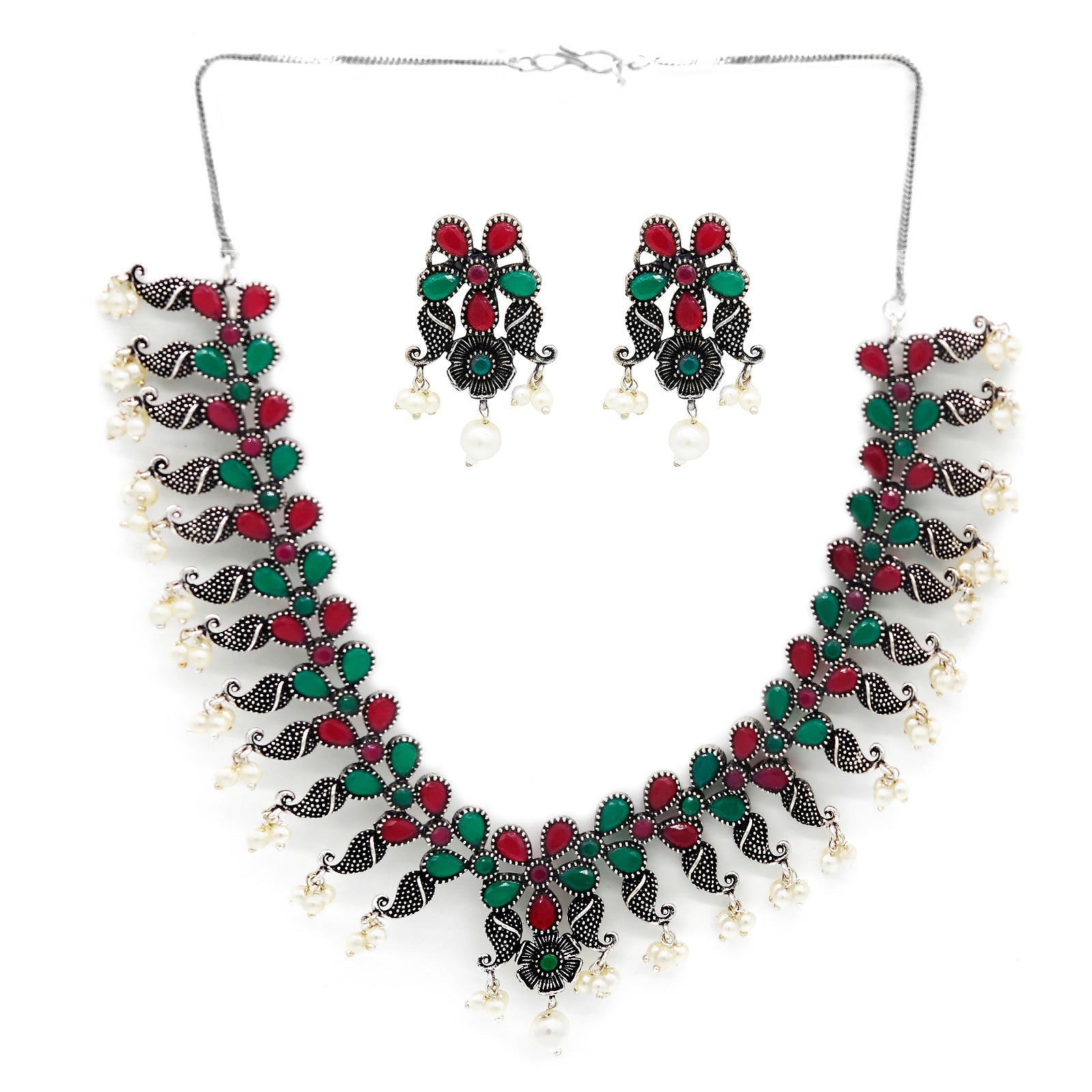Teejh Gaillardia Saree & Jewelry Gift Set