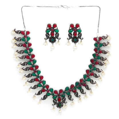 Teejh Gaillardia Saree & Jewelry Gift Set