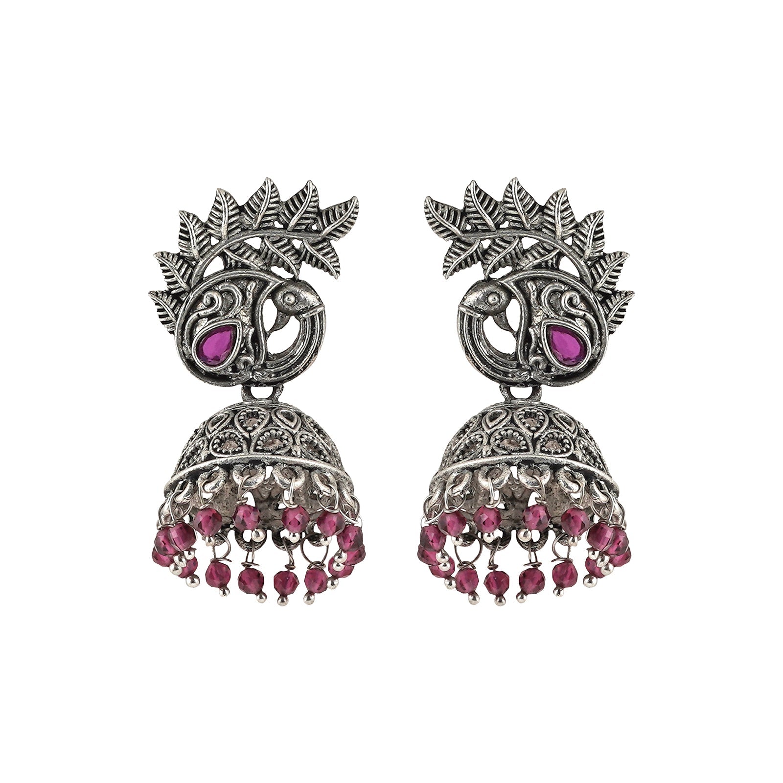 Teejh Rukmani Silver Oxidised Earring