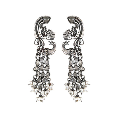 Teejh Daaivi Silver Oxidised Earring
