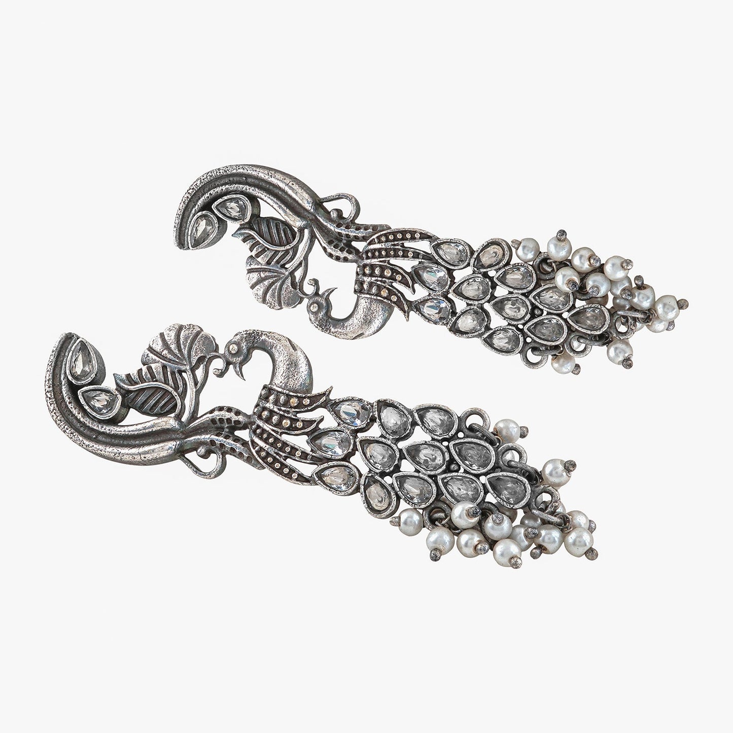 Teejh Daaivi Silver Oxidised Earring
