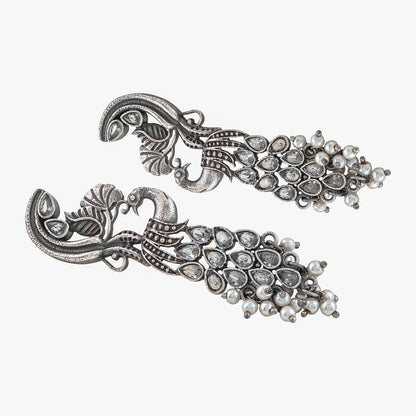 Teejh Daaivi Silver Oxidised Earring