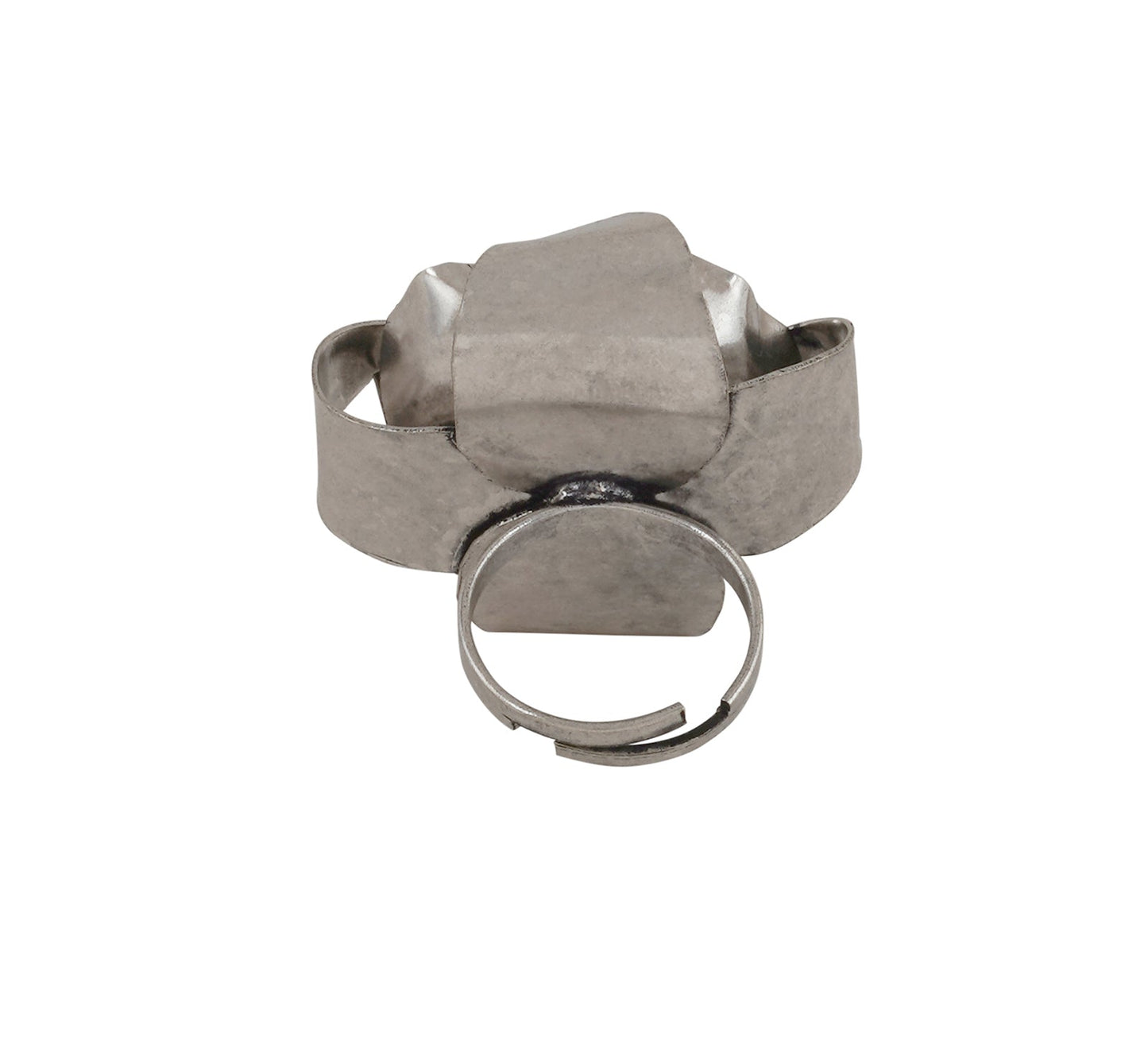 Teejh Anahita Pearl and Silver Oxidised Ring