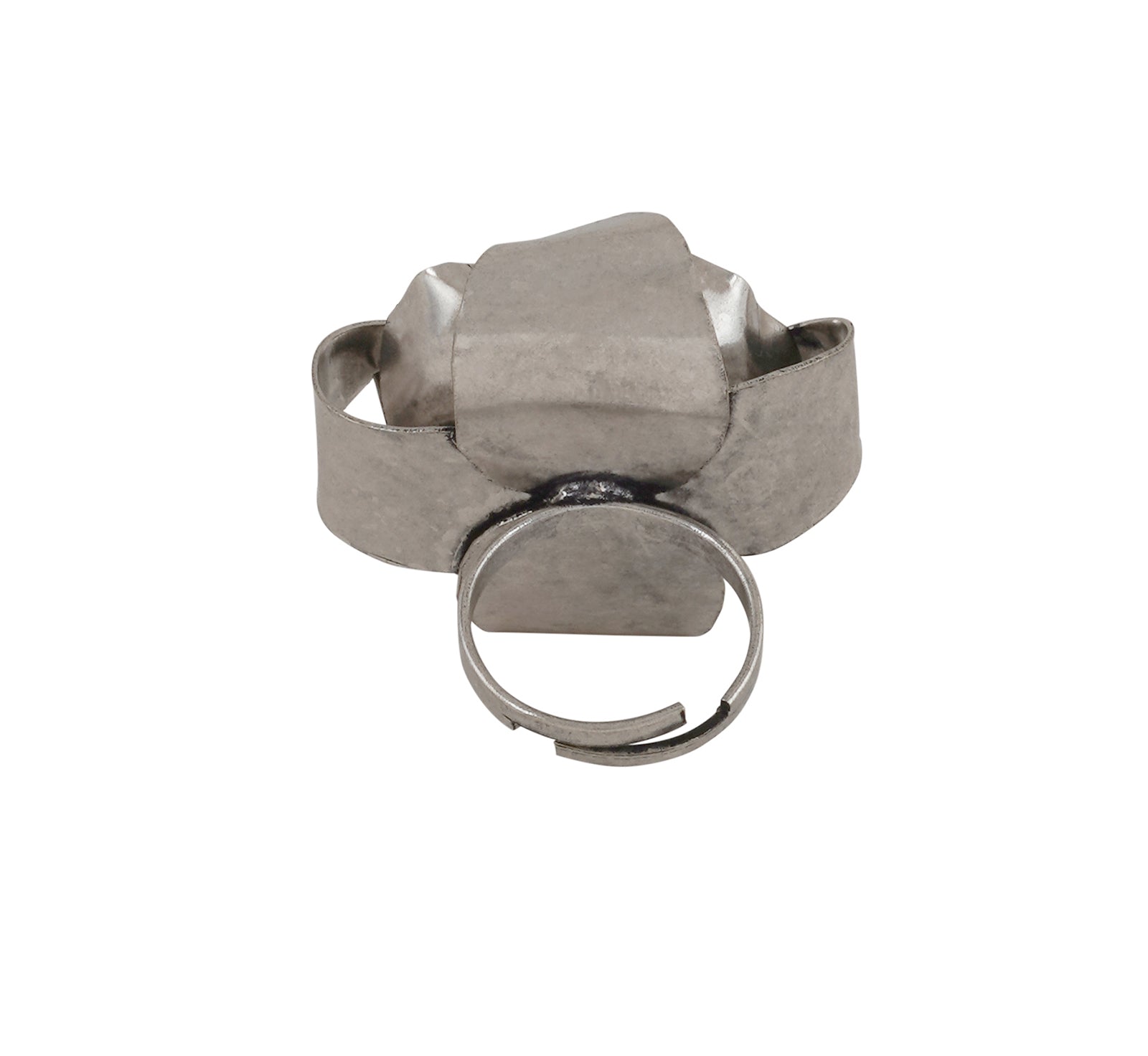 Teejh Anahita Pearl and Silver Oxidised Ring