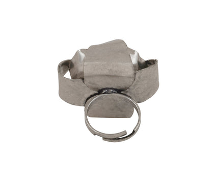 Teejh Anahita Pearl and Silver Oxidised Ring
