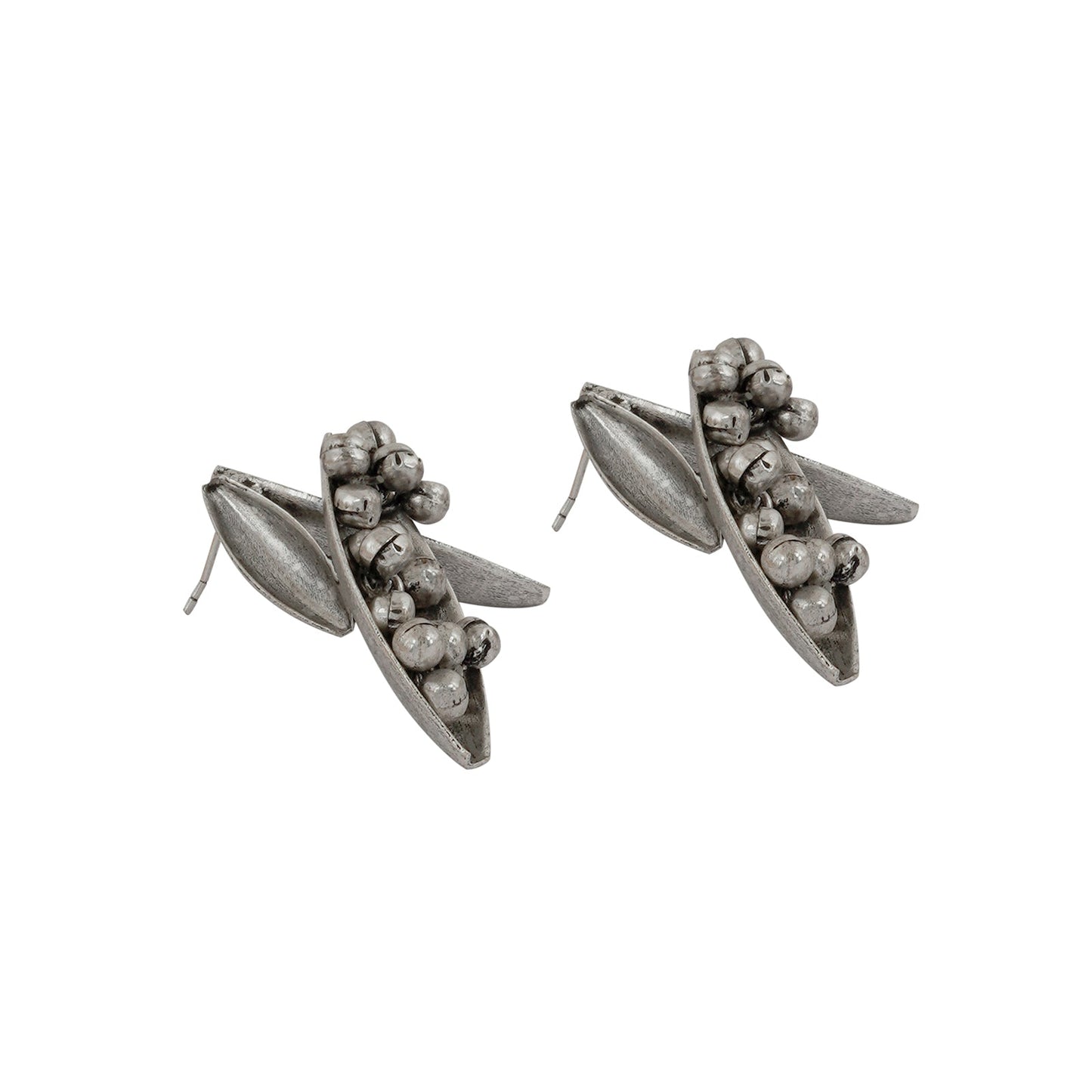 Teejh Angana Pearl and Silver Oxidised Earring