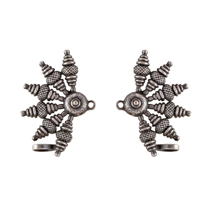 Teejh Aabirani Silver Oxidised Earrings