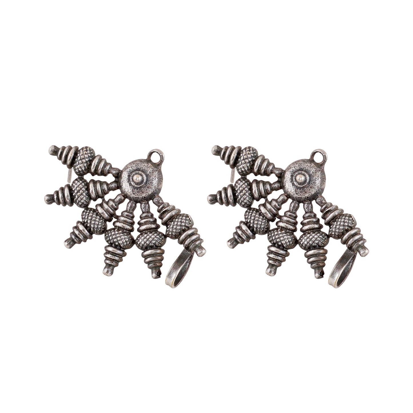 Teejh Aabirani Silver Oxidised Earrings