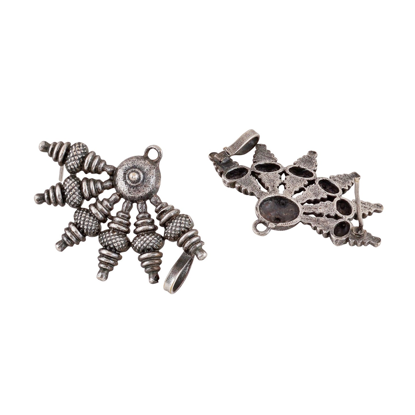 Teejh Aabirani Silver Oxidised Earrings