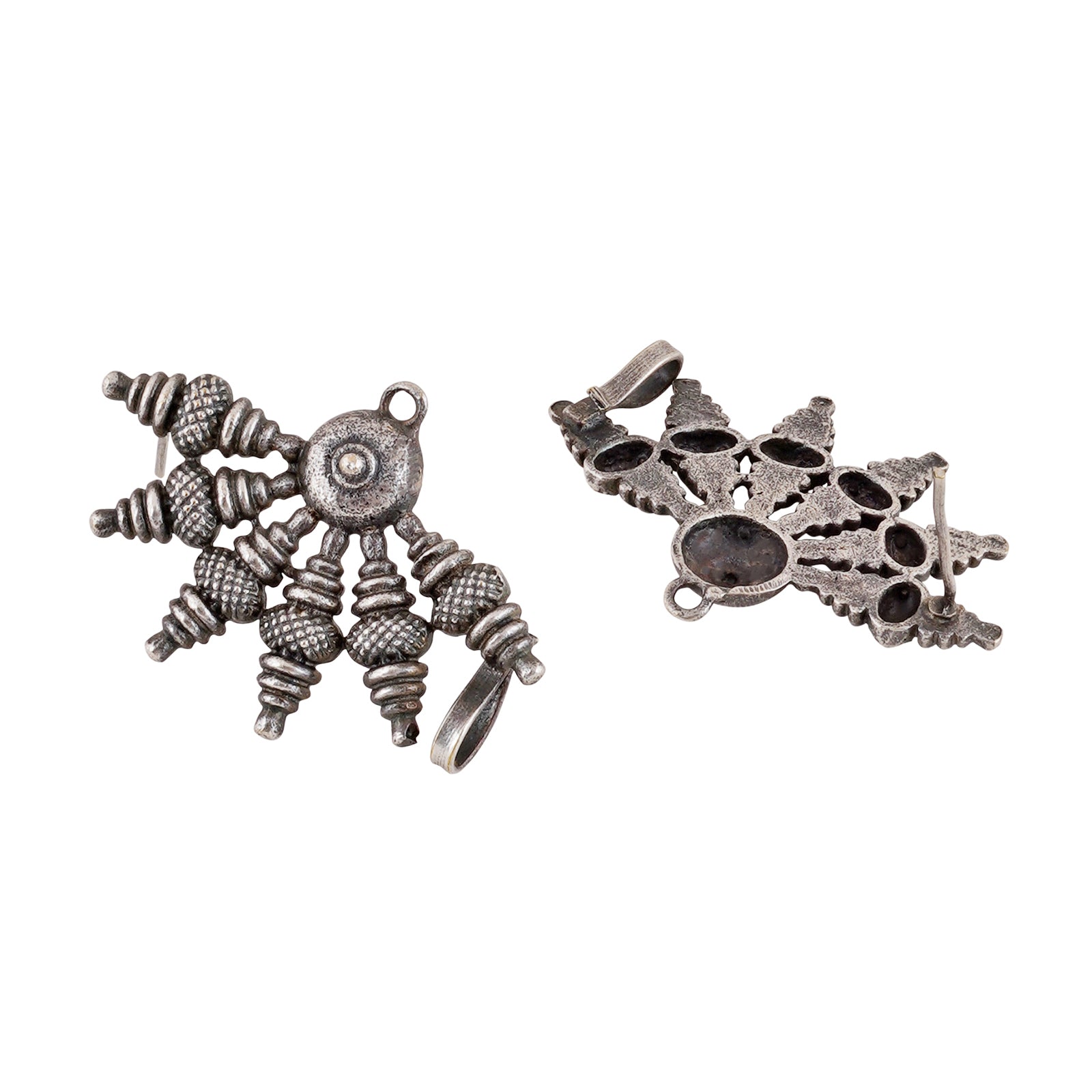Teejh Aabirani Silver Oxidised Earrings