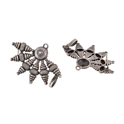 Teejh Aabirani Silver Oxidised Earrings