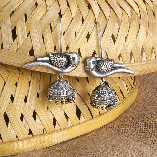 Teejh Gatrikaa Silver Oxidised Earrings