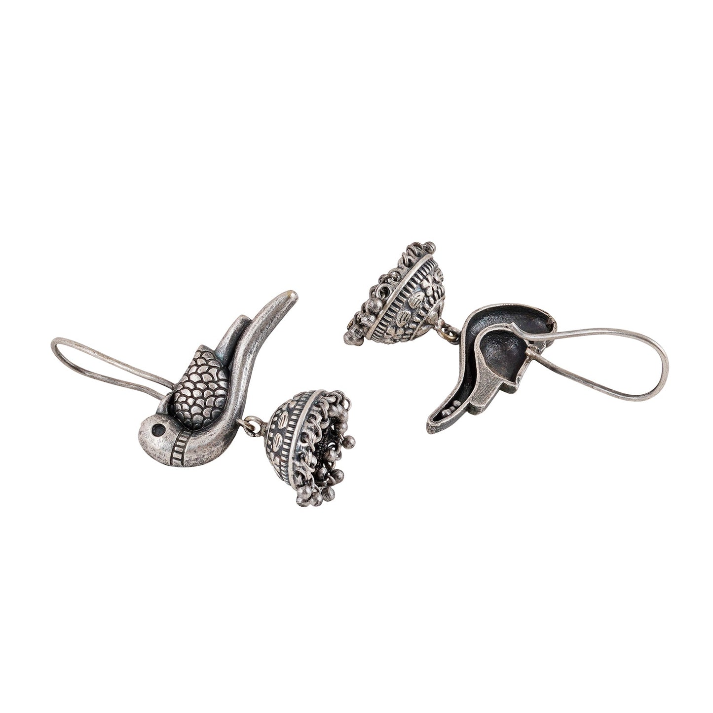 Teejh Gatrikaa Silver Oxidised Earrings
