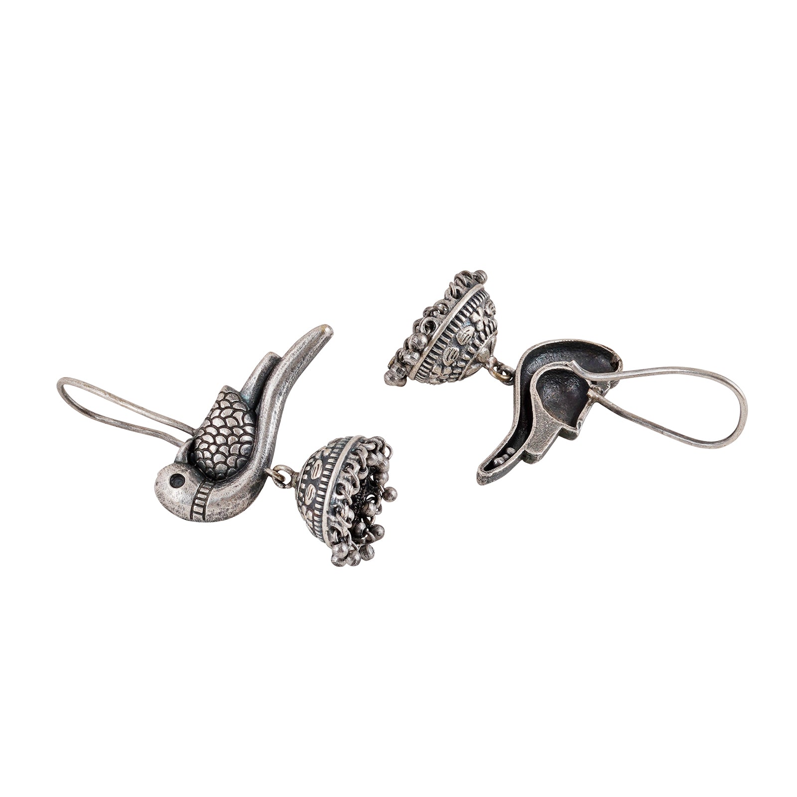 Teejh Gatrikaa Silver Oxidised Earrings