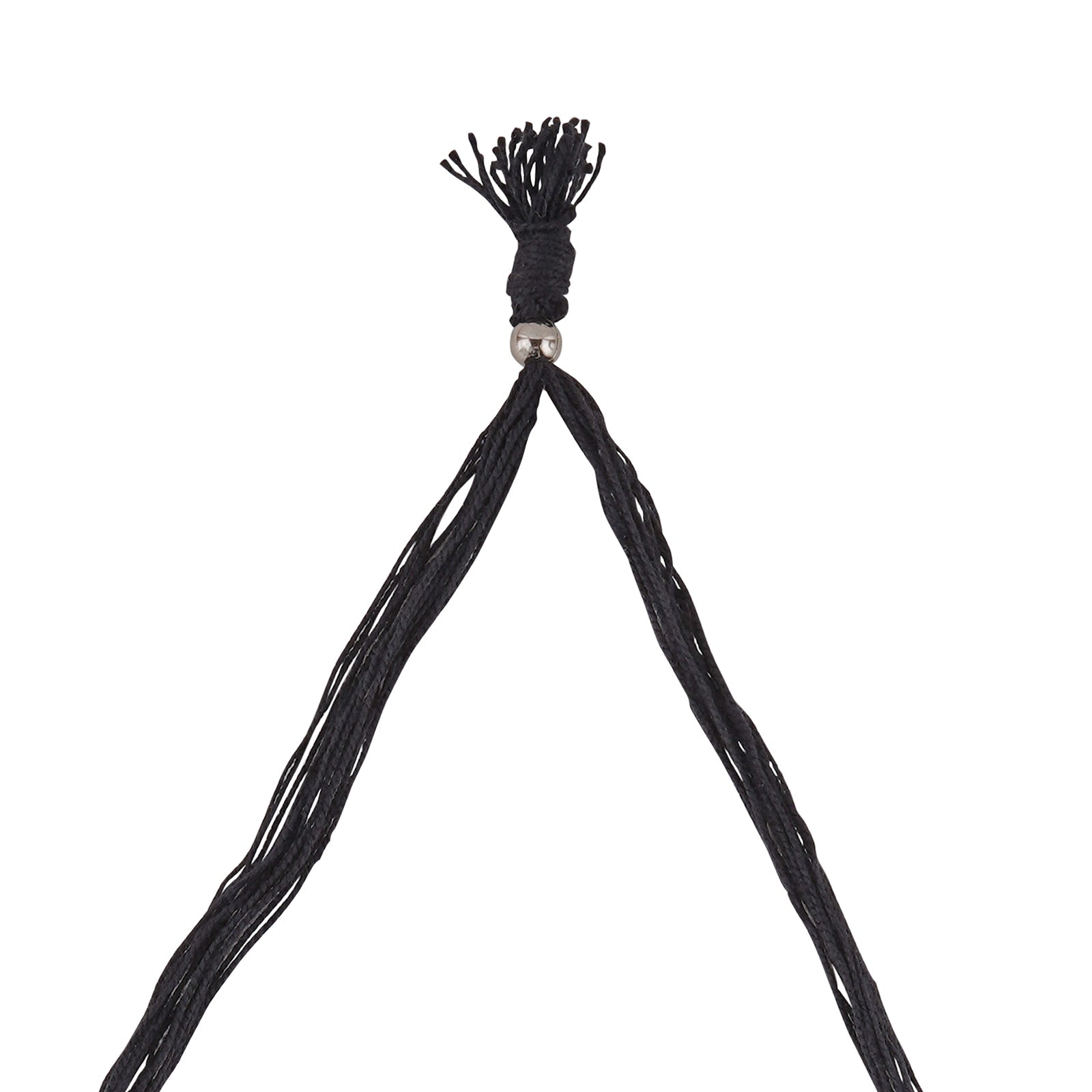 Teejh Gangol Ghungroo Silver Oxidised Necklace Set