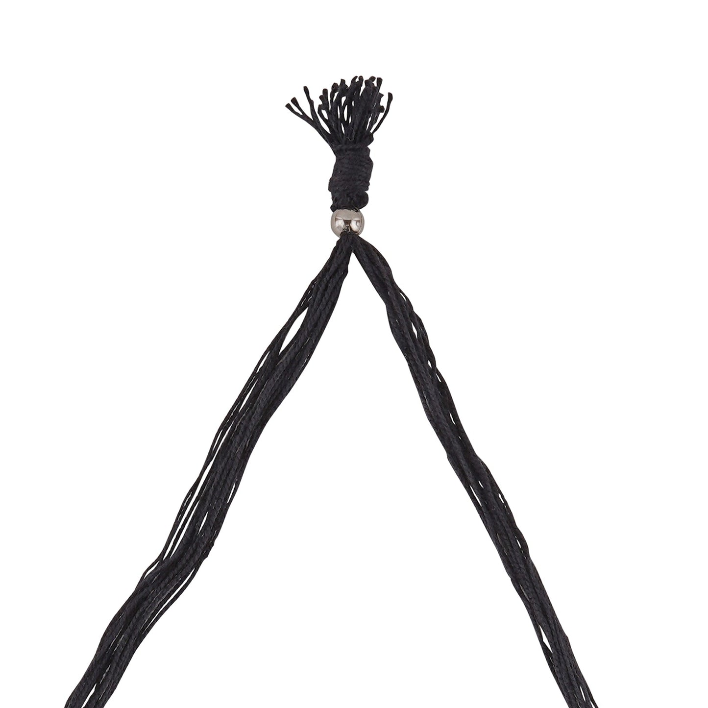 Teejh Gangol Ghungroo Silver Oxidised Necklace Set