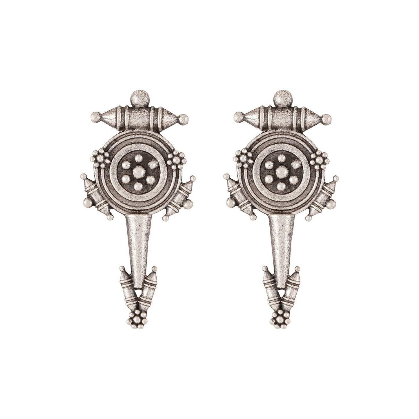 Teejh Snehal Silver Oxidised Earrings