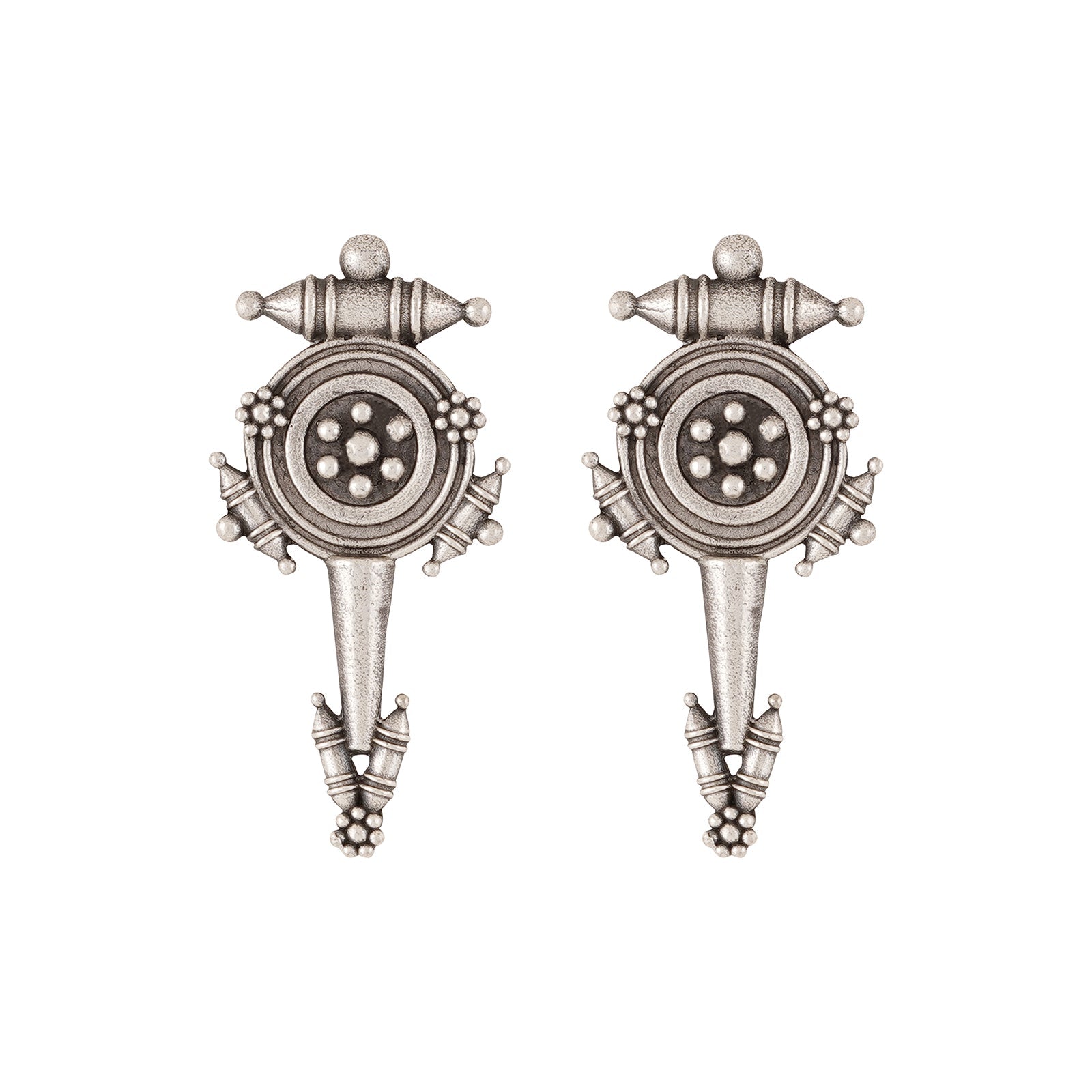 Teejh Snehal Silver Oxidised Earrings