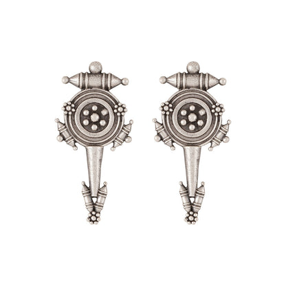 Teejh Snehal Silver Oxidised Earrings