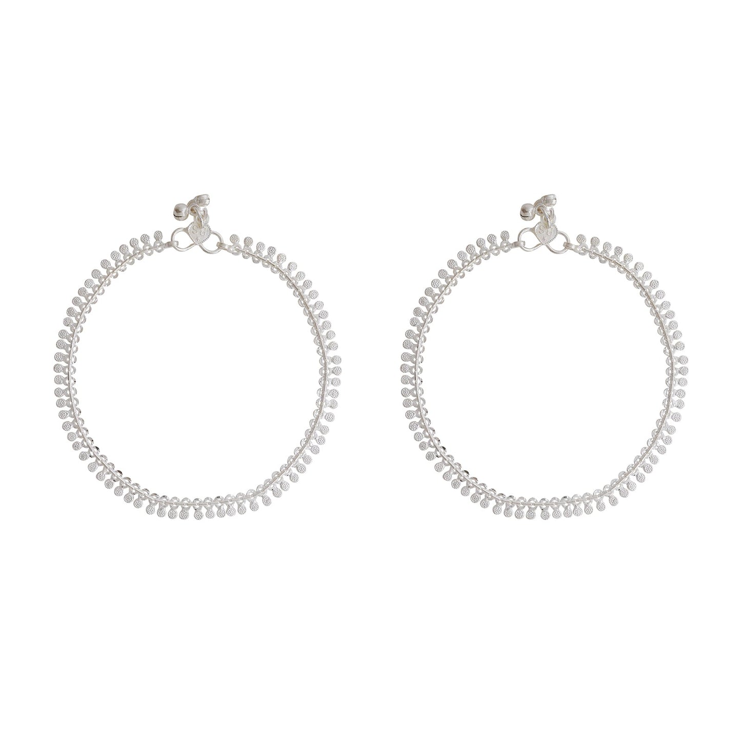 Teejh Ireen Silver Anklets