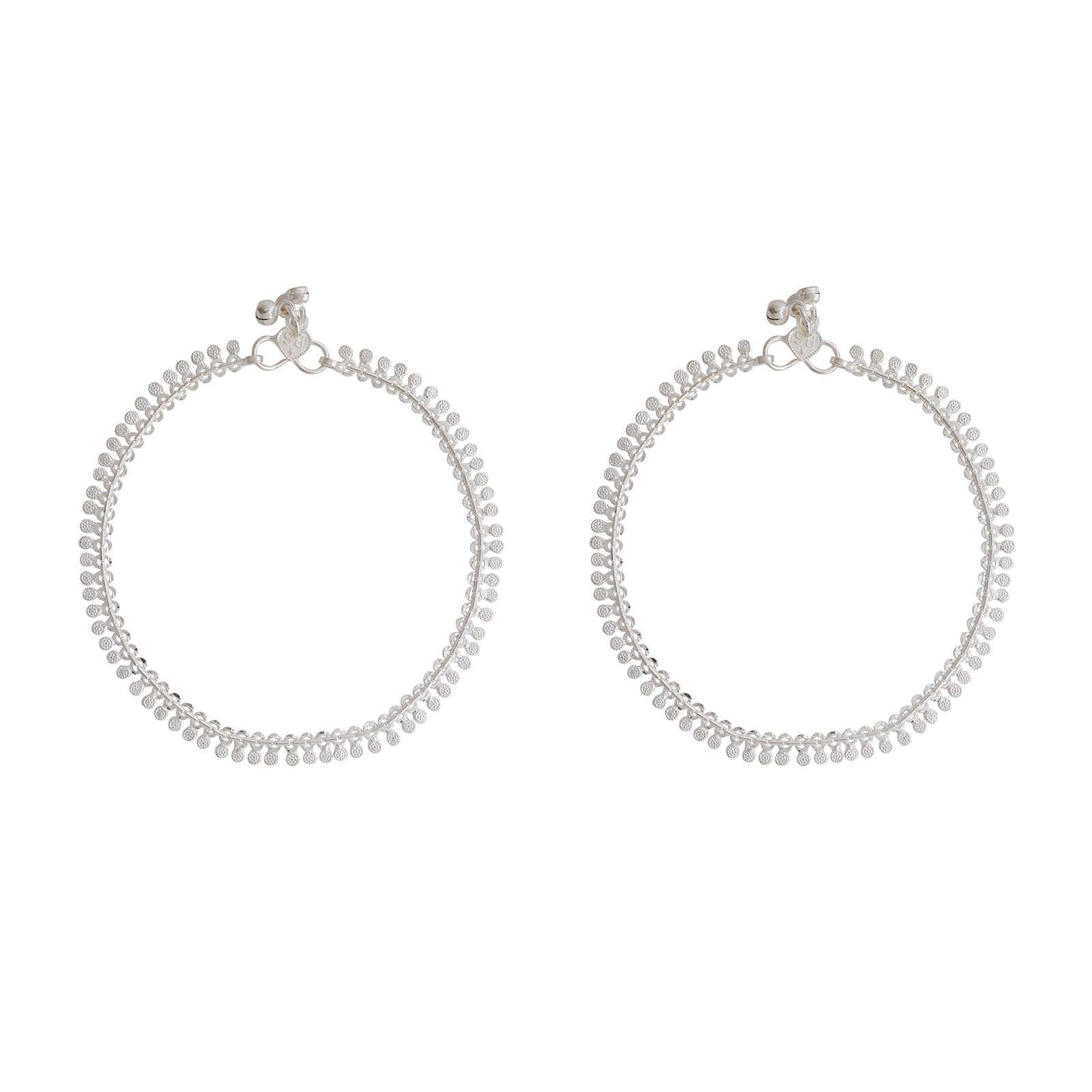 Teejh Ireen Silver Anklets