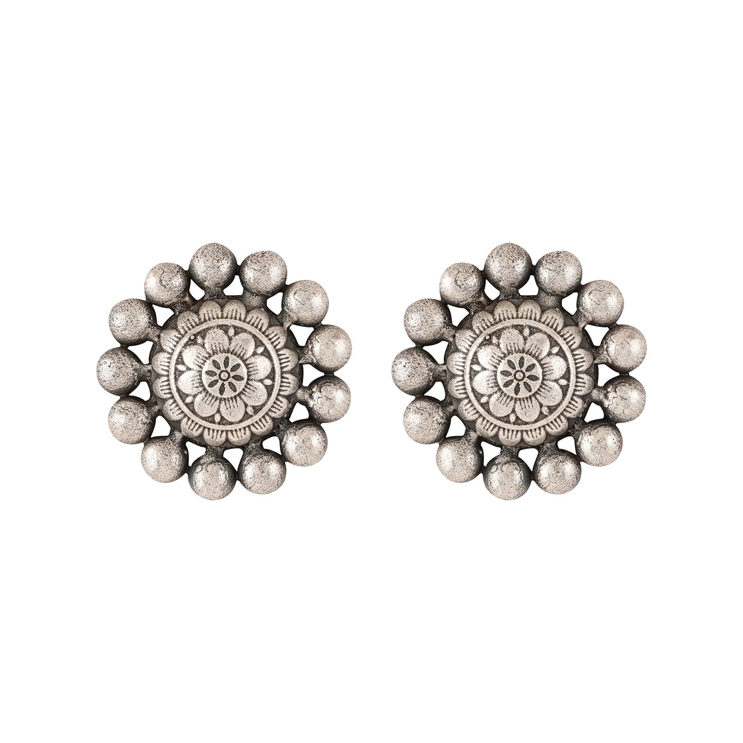 Teejh Gumtaz Siver Oxidised Earring