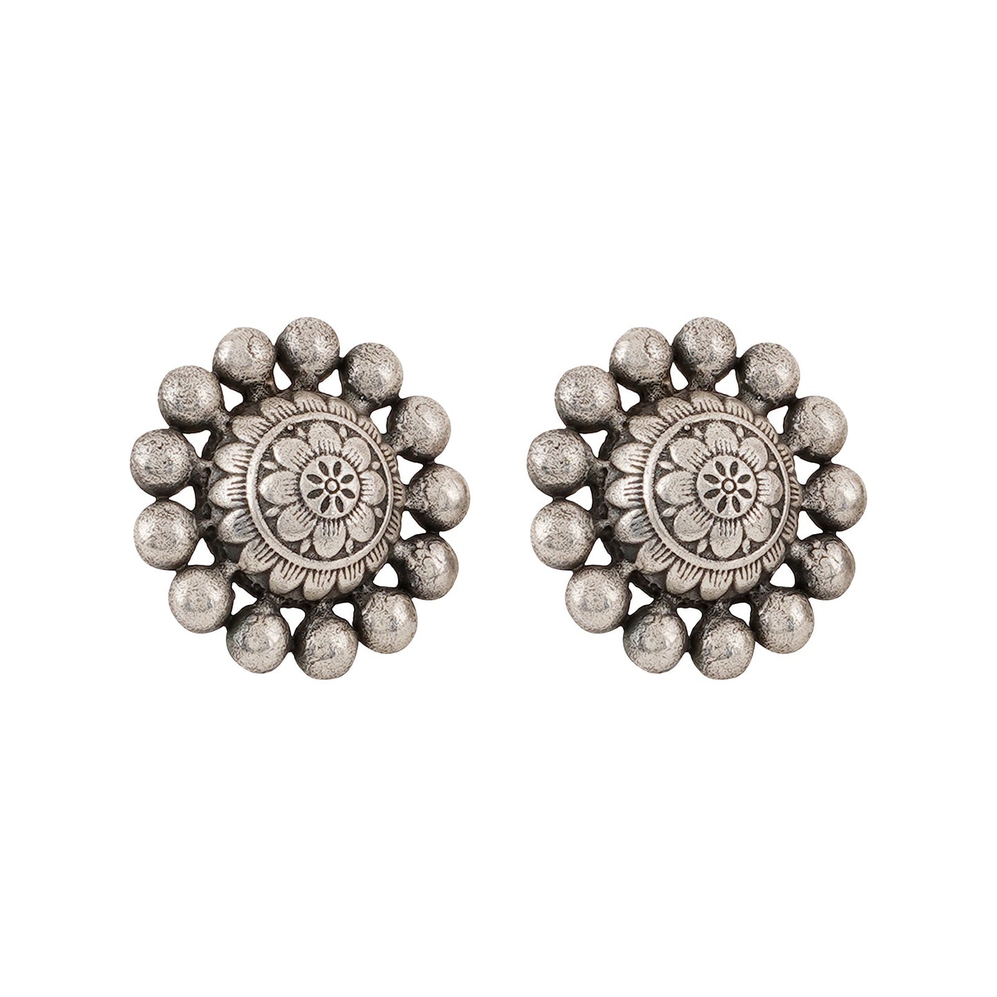 Teejh Gumtaz Siver Oxidised Earring