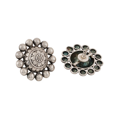 Teejh Gumtaz Siver Oxidised Earring