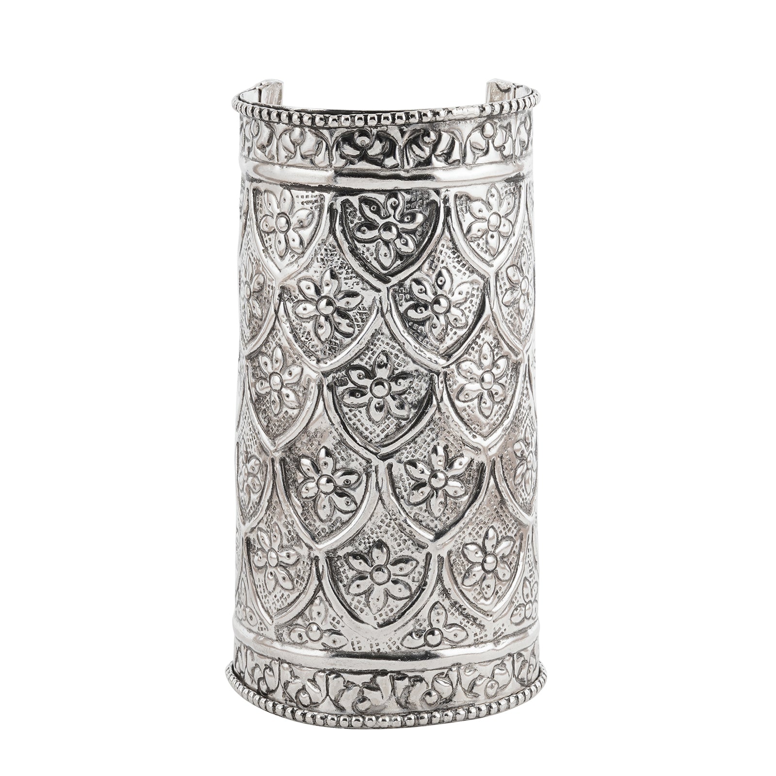 Gypsia Silver Oxidised Cuff Bracelet