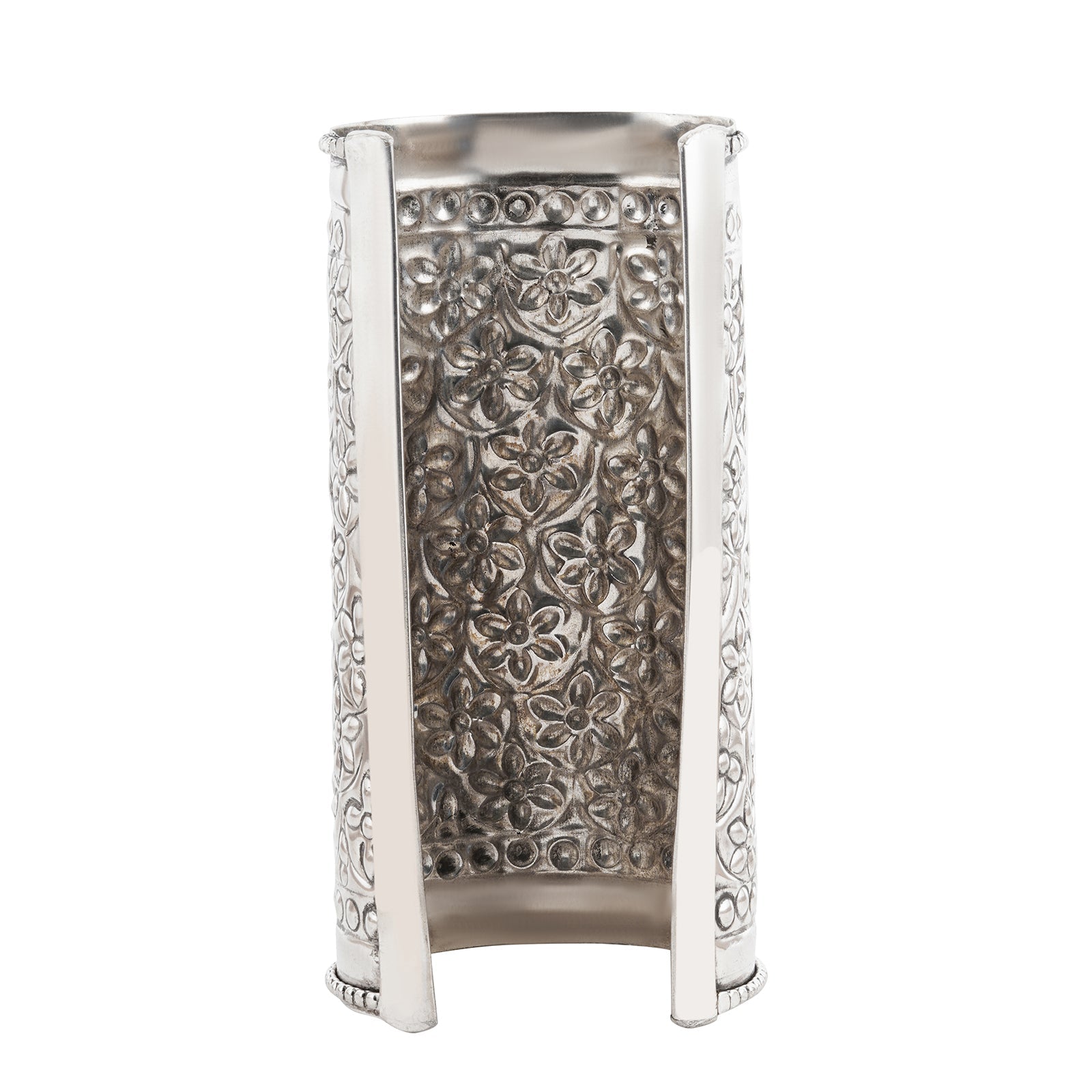 Kazi Silver Oxidised Cuff Bracelet