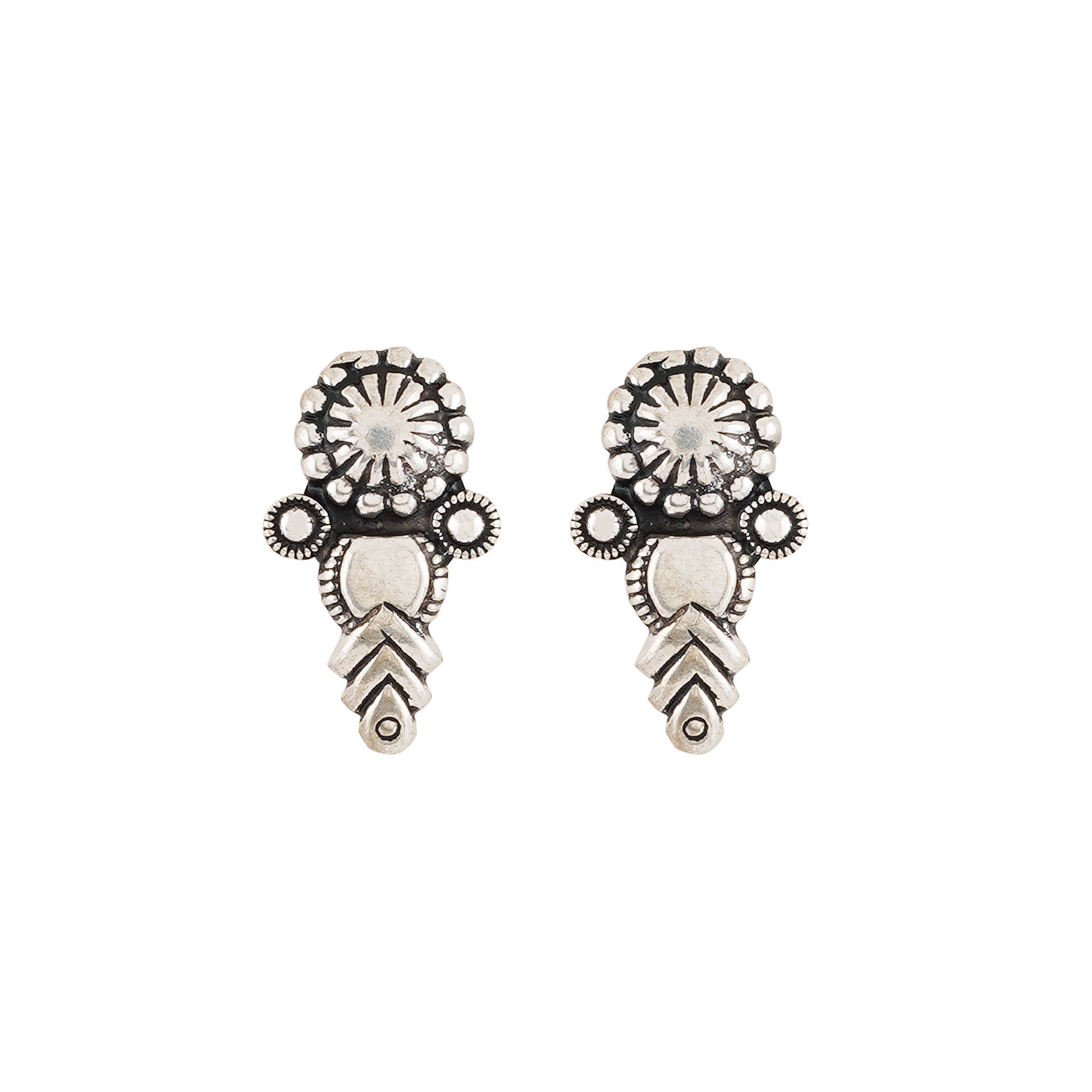 Sitam Silver Oxidised Necklace Set